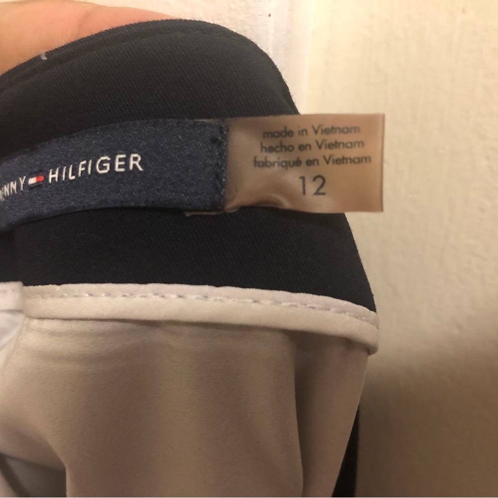 Tommy Hilfiger Black and Cream A-Line Skirt - Picture 2 of 5